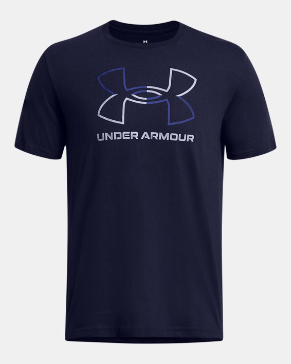 Camiseta de manga corta UA Foundation para hombre, Blue, pdpMainDesktop image number 2